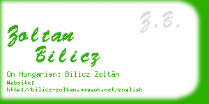 zoltan bilicz business card